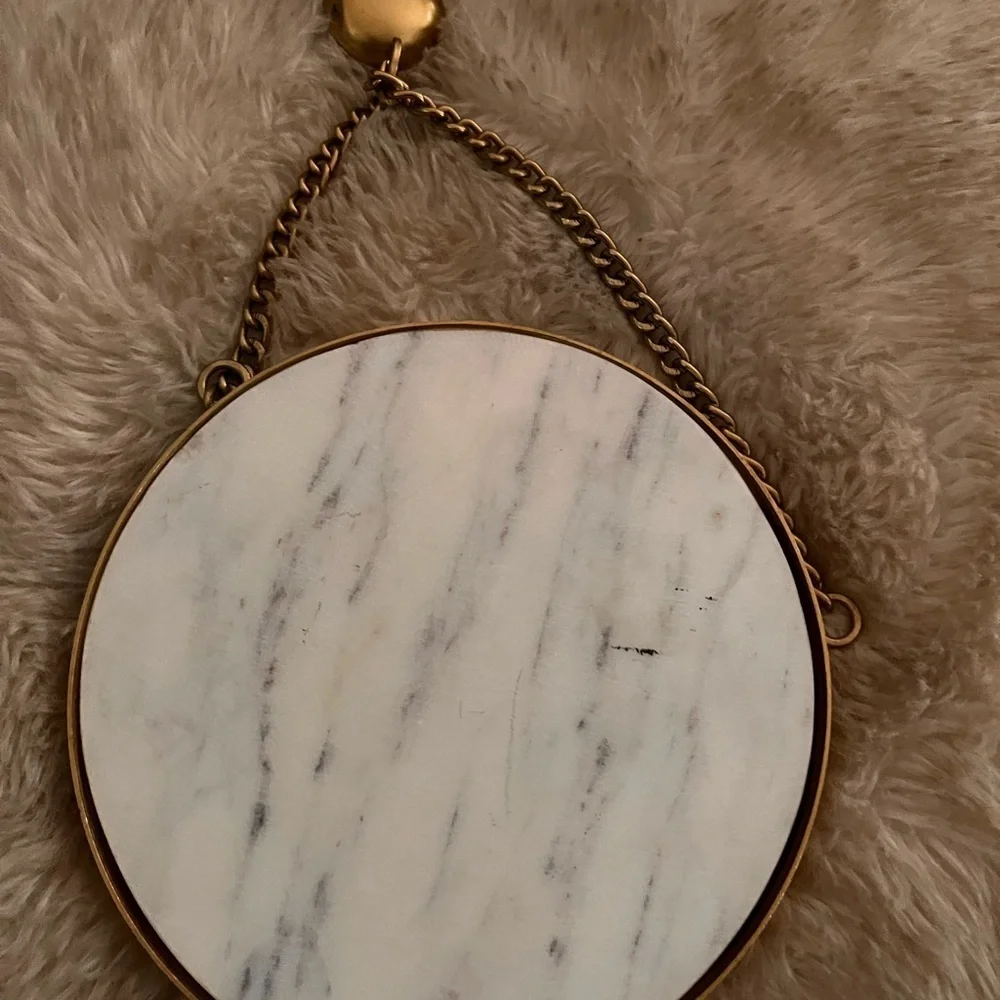 Girl power wall decor marble with gold wall hanging